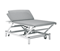 Table d'examen BOBATH JR 200x120 avec dossier électrique et roulettes rétractables